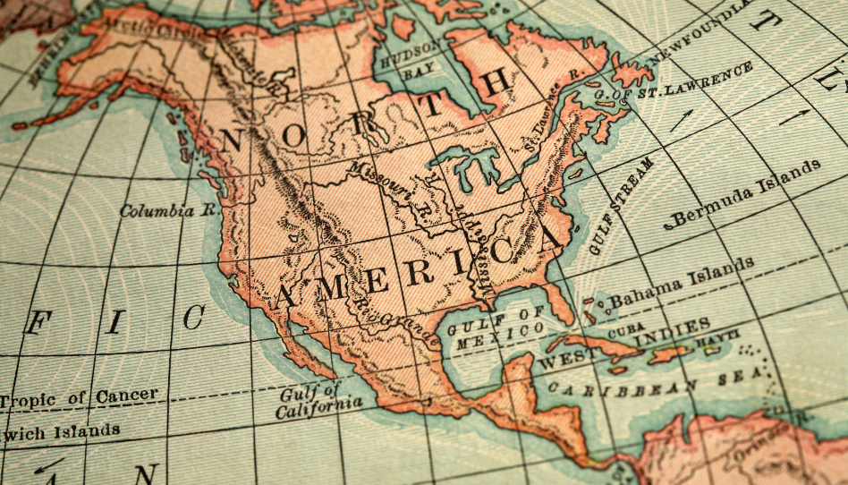 mapa de américa