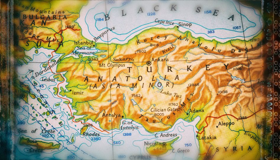 mapa de anatolia 