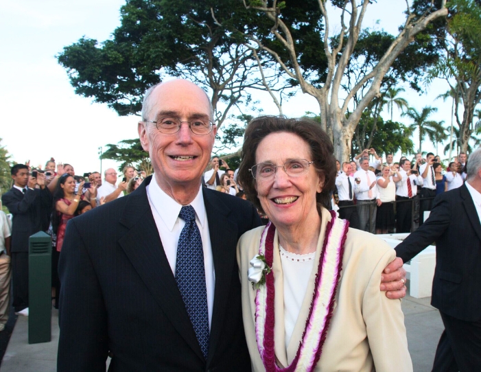 Henry B. Eyring y su esposa, la hermana Kathleen Eyring